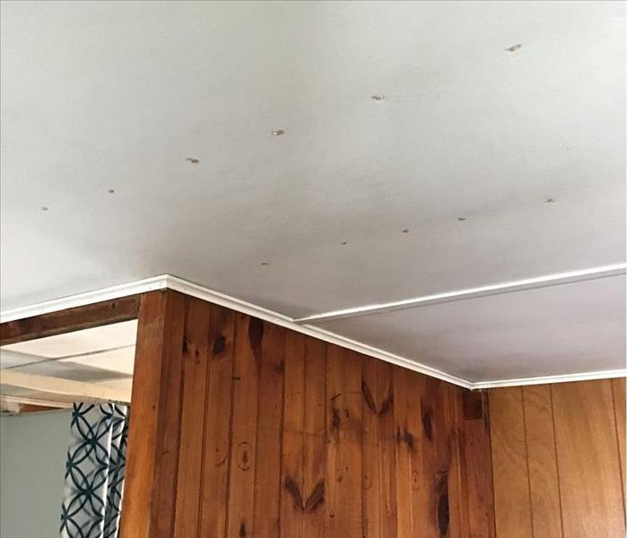 Clean ceiling, no mold, after mold remediation