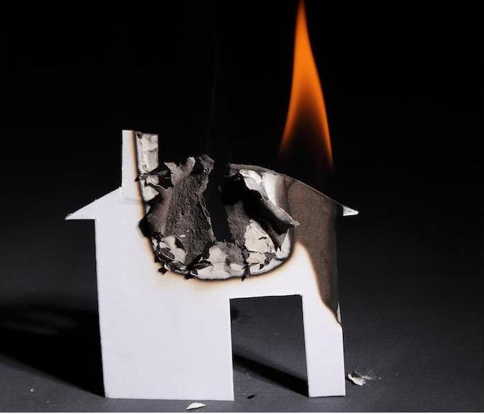 < img src =”paper.jpg” alt = “a small paper house burning" >   